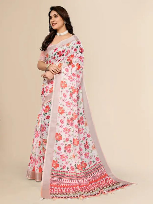 Vasthrlay Banarasi Traditional Unstitched Saree