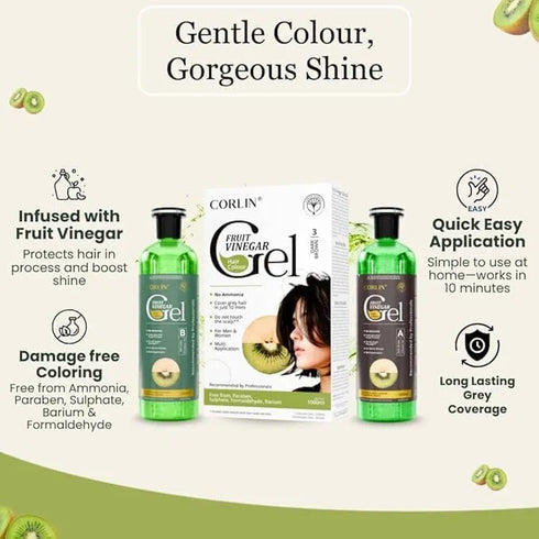 Corlin Hair Color Gel (Dark Brown)