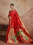 Vasthrlay Silk Blend Woven Paithani saree With Blouse Piece | Wedding Saree | Heavy Saree