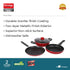 Prestige Omega Granite Non-Stick 3 Pc Cookware Set with Glass Lid
