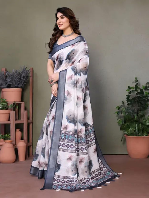 Vasthrlay Banarasi Traditional Unstitched Saree
