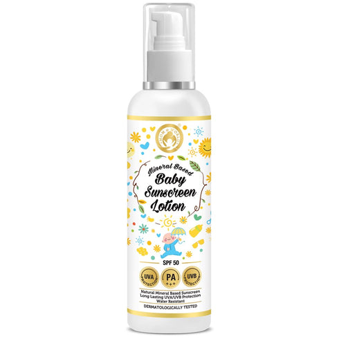 Mom & World Mineral Based Baby Sunscreen Lotion, Spf 50 Pa+++
