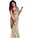Vasthrlay Wine Embroidery Unstitched Saree