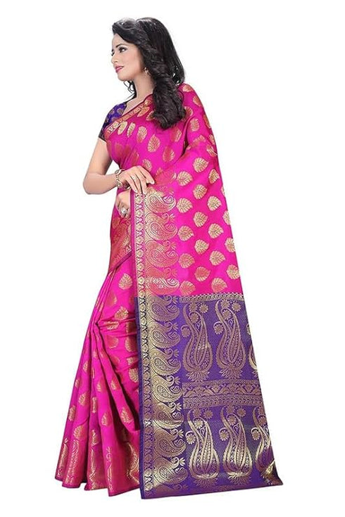 Vasthrlay Banarasi Red Black Ethnic Wear