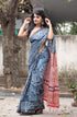 Vasthrlay Women's Cotton Kalamkari Wedding Saree With Blouse Piece