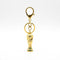 Gold Trophy Keychain Mini Football Cup Charm | Metal Key Ring