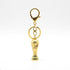 Gold Trophy Keychain Mini Football Cup Charm | Metal Key Ring