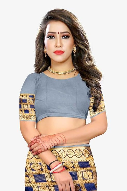 Vasthrlay Banarasi Freesize Ethnic Wear