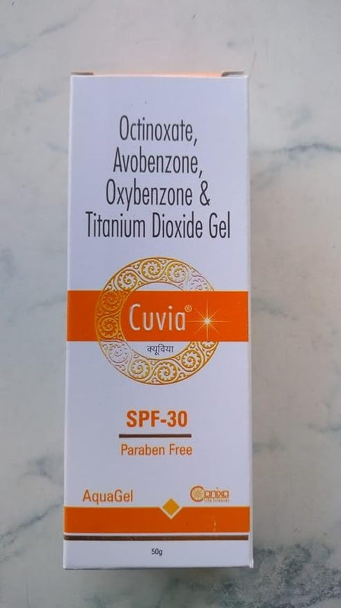 CUVIA. Aqagel SPF 30 Advanced Sun Protection Paraben Free