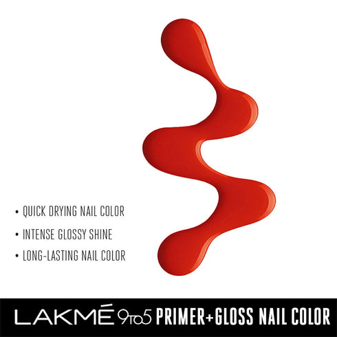 Lakme 9To5 Primer + Gloss Nail Colour 6ml