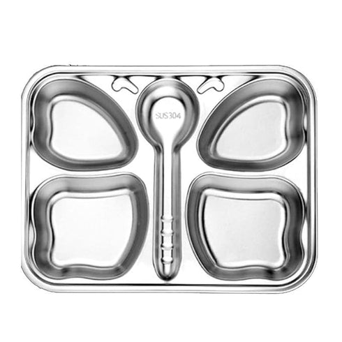 Stainless Steel Divided Meal Plate for Baby