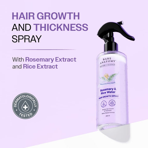 Bare Anatomy Nature x Science Rosemary Water Spray for Hair Growth