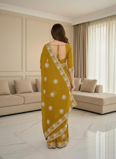 Vasthrlay Chiffon Traditional Ethinic Az Ys Vanshika Ethnic Wear