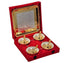 R Ayurveda Copper Bowl Set With Velvet Box and Spoon + Tray