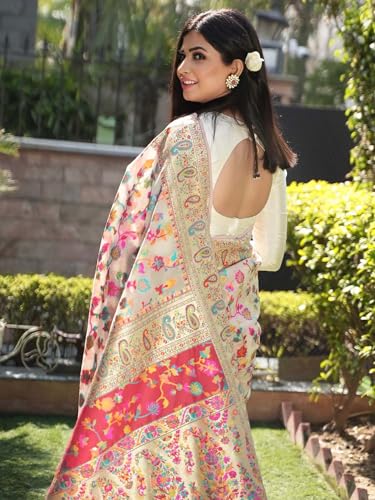 Vasthrlay Kanjivaram Unstitched Saree