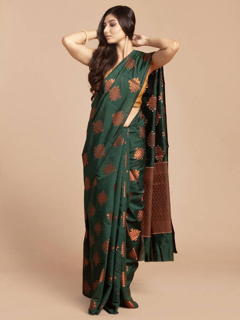 Vasthrlay Banarasi Unstitched Saree
