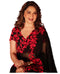 Vasthrlay Black Georgette Embroidery Unstitched Saree