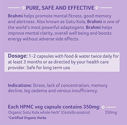 Organic India Brahmi Veg Capsules