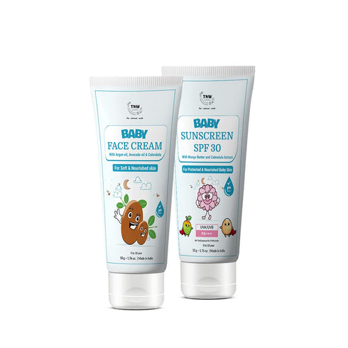 TNW- The Natural Wash Baby Face Cream & Baby Sunscreen