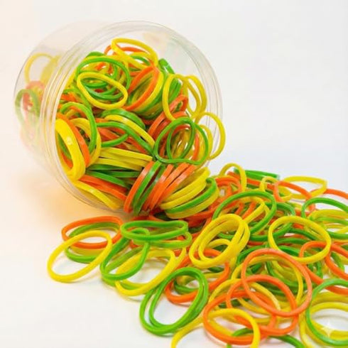 GRIP-PRO Multipurpose Rubber Bands 0.5 Inch | Pack of 2 Jars 200g