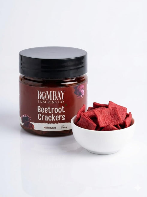 Bombay Snacking Company Beetroot Crackers