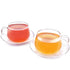 Vahdam Tea Glitter Borosilicate Glass Cup & Saucer (Set Of 2)