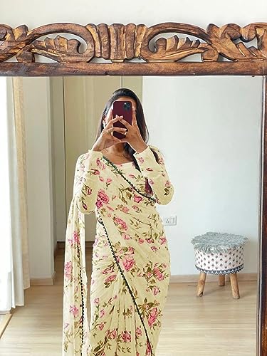 Vasthrlay Georgette Unstitched Saree