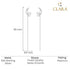 CLARA 925 Sterling Silver Sui Dhaga Threader Earrings Curly