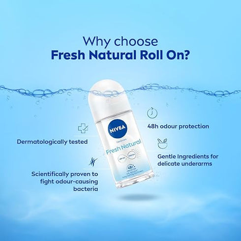 Nivea Deodorant Roll On Fresh Natural