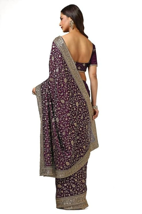 Vasthrlay Green Tussar Embroidered