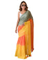 Vasthrlay Multicolour Gradient Traditional Greenorange