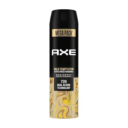 Axe Gold Temptation Long Lasting Deodorant Bodyspray For Men 215 Ml