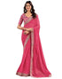 Vasthrlay Georgette Embroidery Unstitched Green Saree