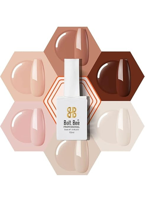 Bolt Bee Gel Nail Polish Kit - Set of 6 Colors