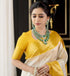 Vasthrlay Yellow Kanjivaram Saree