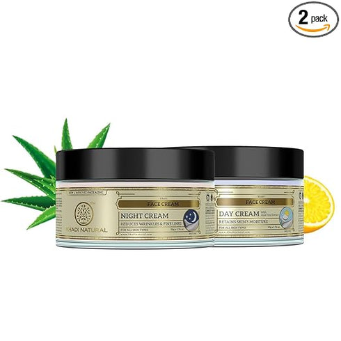 Khadi Natural Herbal Combo Of Day Cream And Night Cream