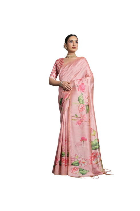 Vasthrlay Tussar Silk Saree
