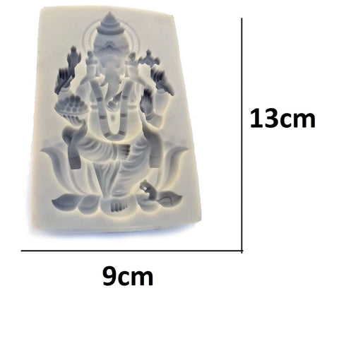 Ganesha Lotus Sitting Idol Making Silicone Mould