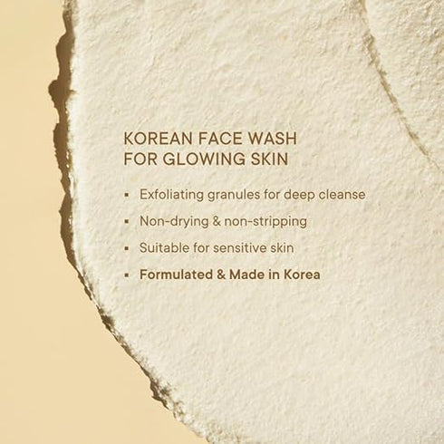 Quench Gentle Exfoliation Cream Face Wash with Rice Water Minerals