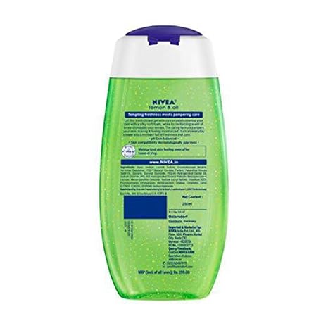 Nivea Body Wash Lemon & Oil Shower Gel