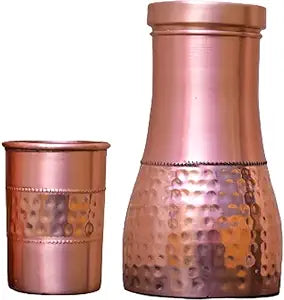 Copper Hammered Design Bottle 1000 ml