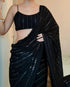 Vasthrlay Lavender Georgette Sequins Saree