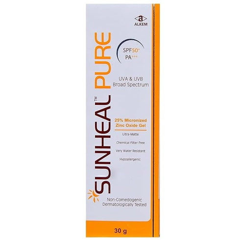 Sunheal Pure UVA & UVB Broad Spectrum SPF 50+ Sunscreen Gel PA+++