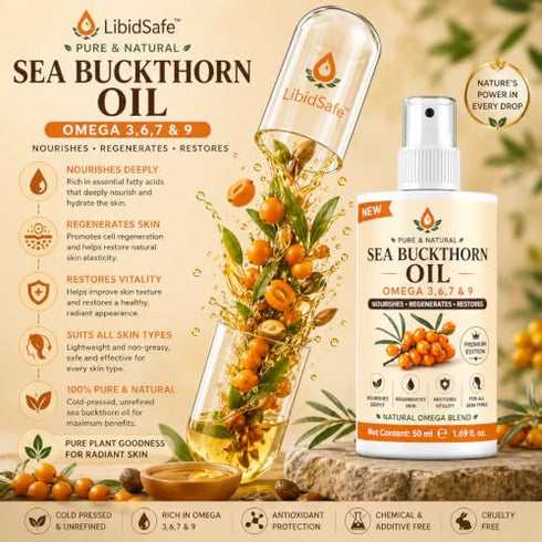 Sea Buckthorn Omega Oil Softgels | Cold-Pressed Ayurvedic Sea Buckthorn Oil