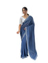 Vasthrlay Georgette Embellishments Scalloped Traditional