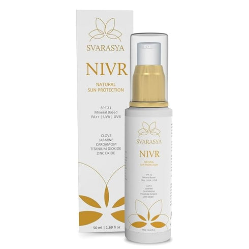 Svarasya Nivr Natural Sunscreen Lotion Cream with SPF 21 PA ++