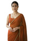 Vasthrlay Orange Decorative Unstitched Saree