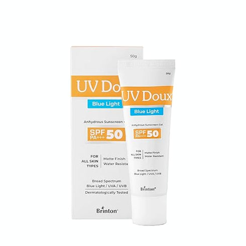 Brinton UV Doux Blue Light Sunscreen Protection Gel SPF 50 PA+++ UVA/ UVB for Men & Women