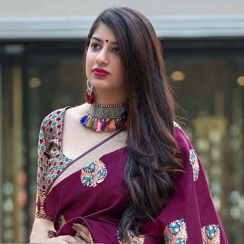 Vasthrlay Banarasi Border Saree