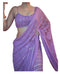 Vasthrlay Lavender Georgette Sequins Saree